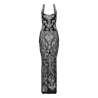 Karna Ramsay Women's Black / Silver Arlette Dress In Black/silver
