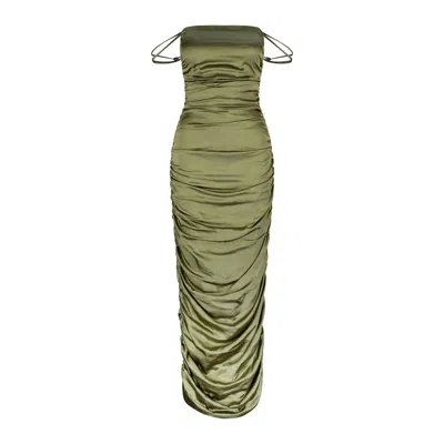 Karna Ramsay Women's Green Monica Dusty Olive Dress