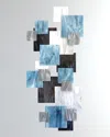 Karo Studios Arctic Vertical Glass Wall Sculpture In Multi