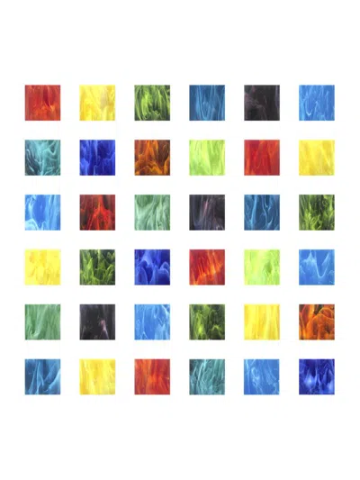 Karo Studios Block Series 36-piece Nature Glass Wall Sculpture