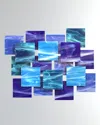 Karo Studios Cascade Glass Wall Sculpture In Multi