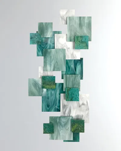 Karo Studios Coral Vertical Glass Wall Sculpture In Multi