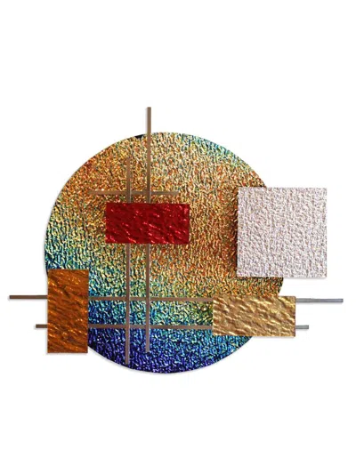 Karo Studios Dichro Glass & Steel Wall Sculpture