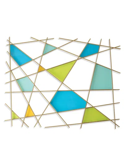 Karo Studios Geometric Glass & Metal Wall Sculpture