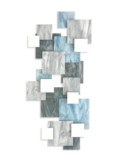 Karo Studios Glacial Sunset Vertical Wall Sculpture In Gray