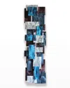 Karo Studios Glass And Metal Wall Sculpture In Blue