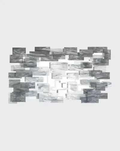 Karo Studios Glass And Metal Wall Sculpture In Gray