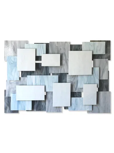 Karo Studios Glass & Metal Wall Sculpture In Gray