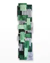 Karo Studios Glass And Metal Wall Sculpture In Green
