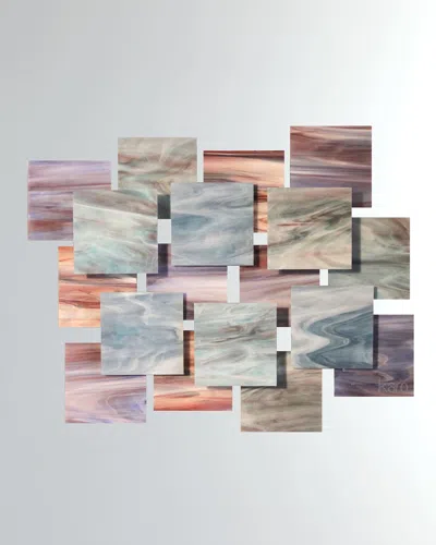 Karo Studios Impressions Glass Wall Sculpture In Multi