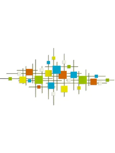 Karo Studios Linear Glass & Steel Wall Sculpture