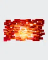 Karo Studios Sunset Large Wall Sculpture In Red