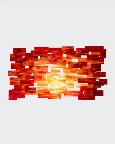 Karo Studios Sunset Medium Wall Sculpture In Red