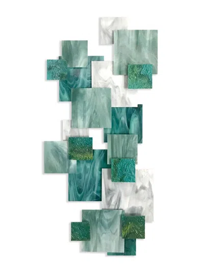 Karo Studios Sunset Vertical Glass Wall Sculpture In Orange