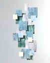 Karo Studios Tranquility Vertical Glass Wall Sculpture In Multi