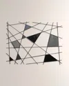 Karo Studios Triangulation B/w Wall Sculpture In Multi