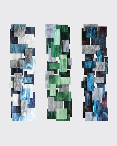 Karo Studios Triptych Wall Sculpture In Multi Color