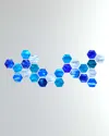 Karo Studios Water Hexagonal Glass Wall Sculpture In Multi