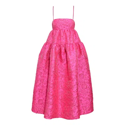 Karolina Ozolinsiute Women's Ayla Hot Pink Backless Dress