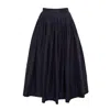 Karolina Ozolinsiute Women's Blue Linna Navy Maxi Silk Skirt In Blue