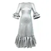 Karolina Ozolinsiute Women's Cher Silver Maxi Party Dress In Silver