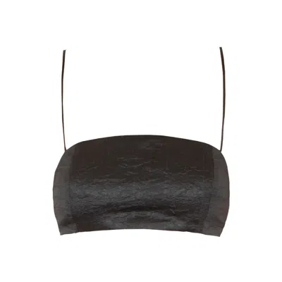 Karolina Ozolinsiute Women's Hamna Black Textured Jacquard Top