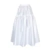 Karolina Ozolinsiute Women's Lilly White Taffeta Maxi Skirt In White