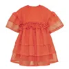 Karolina Ozolinsiute Women's Saffron Orange Mini A-line Dress In Orange