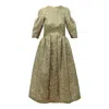 Karolina Ozolinsiute Women's Sparkling Gold Party Maxi Auriel Dress In Gold