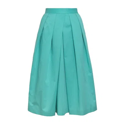 Karolina Ozolinsiute Women's Willow Mint Green Skirt With Side Vent