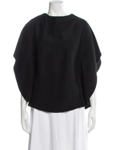 Pre-owned Karolina Zmarlak Crew Neck Short Sleeve Top In Black