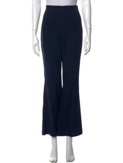 Pre-owned Karolina Zmarlak Flared Pants In Blue