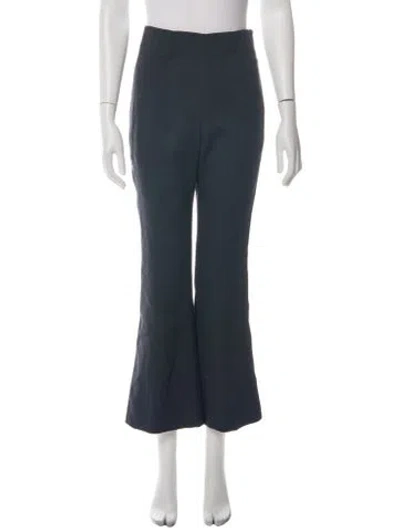 Pre-owned Karolina Zmarlak Flared Pants In Blue