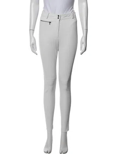Pre-owned Karolina Zmarlak Lambskin Skinny Leg Pants In Grey