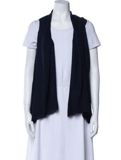 Pre-owned Karolina Zmarlak Silk Vest In Blue
