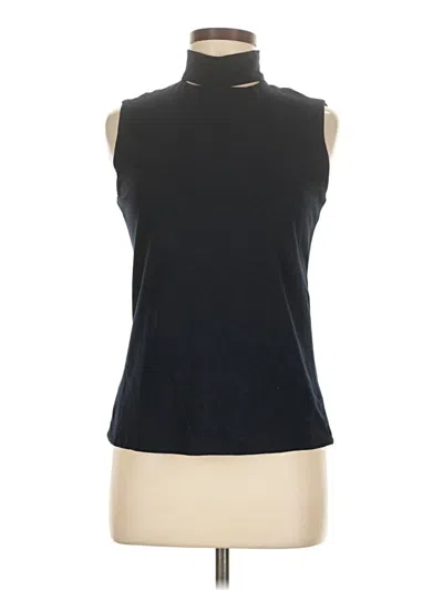 Pre-owned Karolina Zmarlak Sleeveless Top Black Halter Neckline Tops