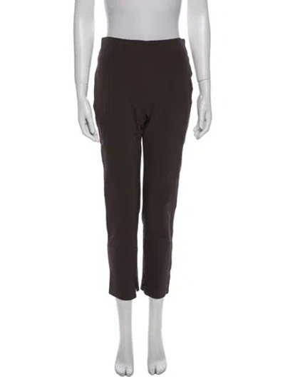 Pre-owned Karolina Zmarlak Straight Leg Pants In Brown