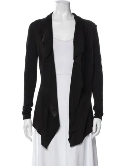 Pre-owned Karolina Zmarlak Suede Jacket In Black