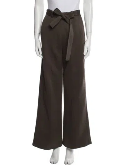 Pre-owned Karolina Zmarlak Wide Leg Pants In Gray