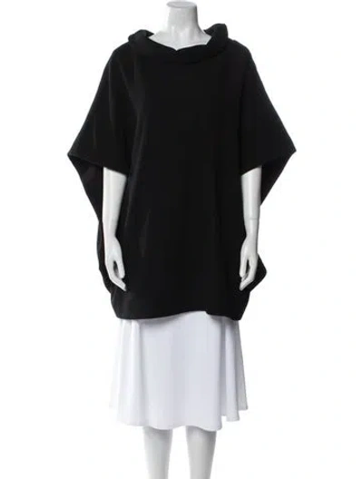 Pre-owned Karolina Zmarlak Wool Coat In Black