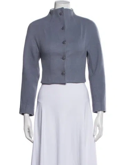 Pre-owned Karolina Zmarlak Wool Jacket In Blue
