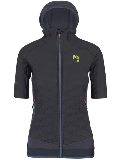 Karpos Alagna Evo W Puffy Short-sleeve Hooded Jacket In Blue