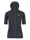 Karpos Alagna Evo W Puffy Short-sleeve Hooded Jacket In Blue