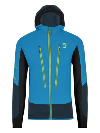 Karpos Alagna Plus Evo Hooded Panelled Jacket In Blue