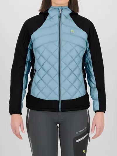 Karpos Lastei Active Plus W Quilt-pattern Hooded Jacket In Blue
