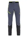 Karpos Contrast-panel Pants In Blue