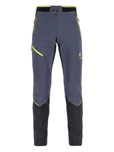Karpos Contrast-panel Pants In Blue