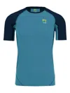 Karpos Contrast-panel Short-sleeve T-shirt In Blue
