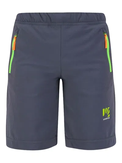 Karpos Kids' Elastic-waist Zip-pocketed Casual Shorts In Black