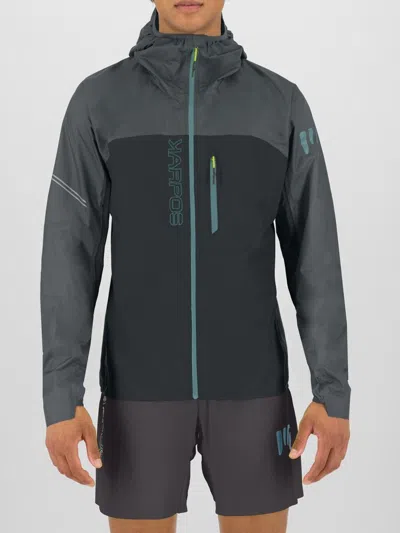 Karpos Lavaredo Rain Evo Hooded Zip-up Jacket In Gray